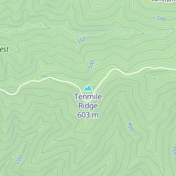 Map of Tenmile Ridge