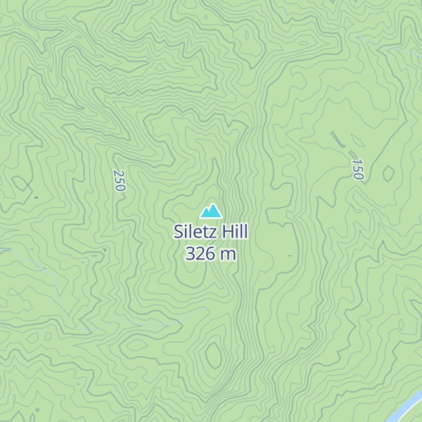 Map of Siletz Hill