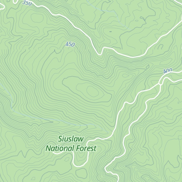 Map of Kerby Mountain