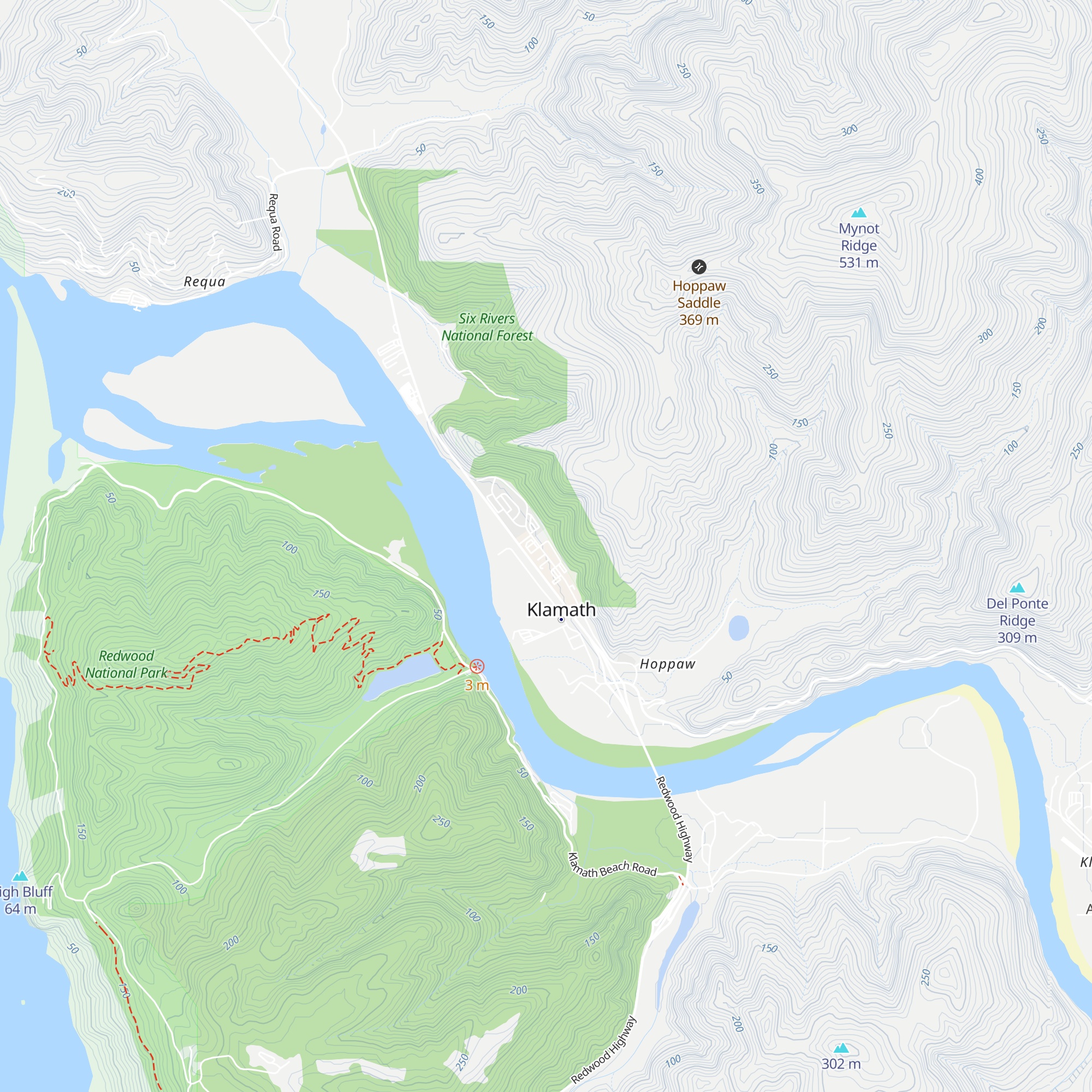 Yurok Country Visitor Center map