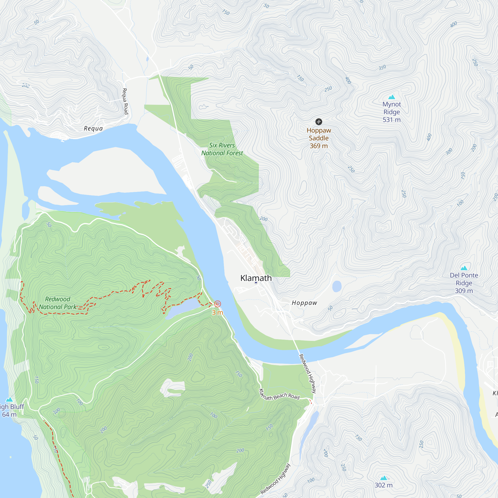 Yurok Country Visitor Center map