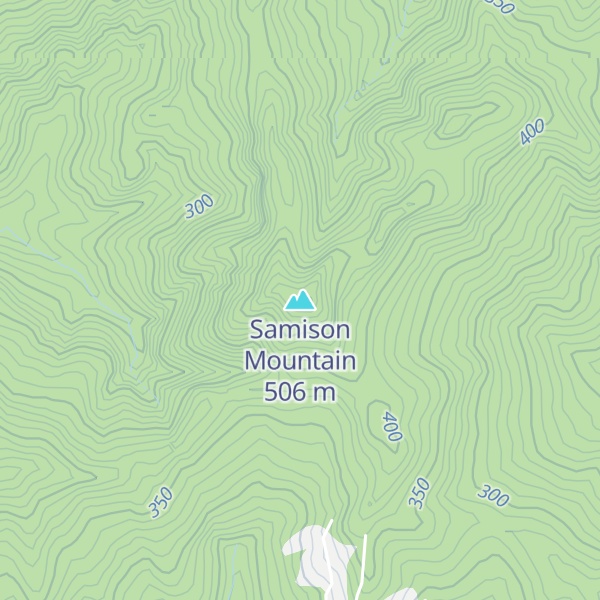 Map of Samison Mountain