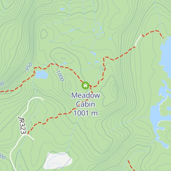 Map of Meadow Cabin