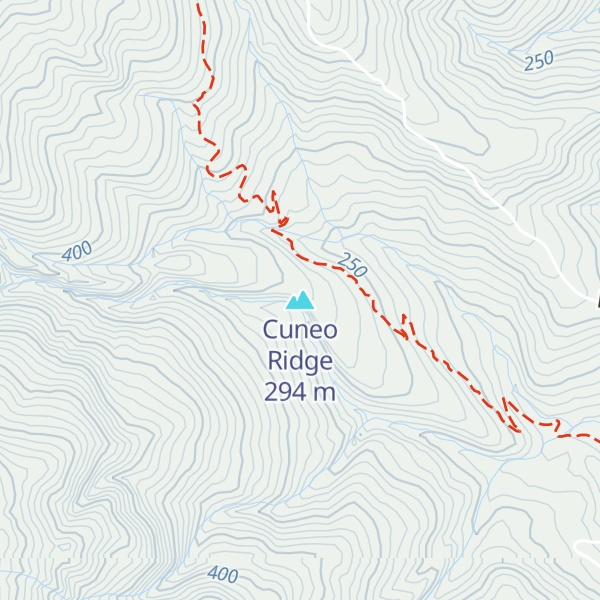 Map of Cuneo Ridge