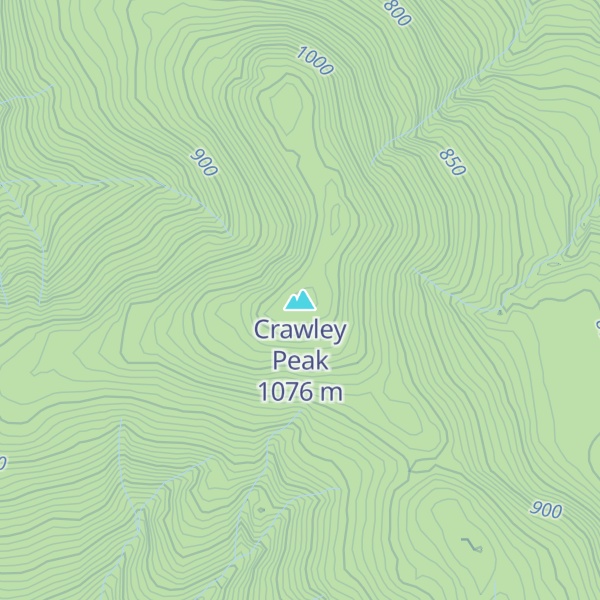 Map of Crawley Peak