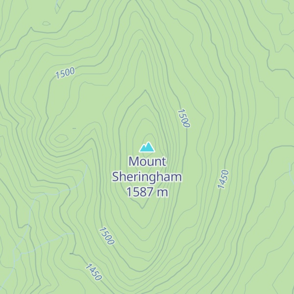 Map of Mount Sheringham