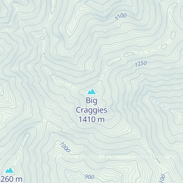 Map of Big Craggies