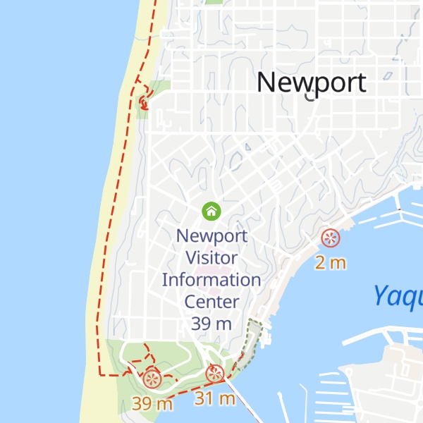 Map of Newport Visitor Information Center