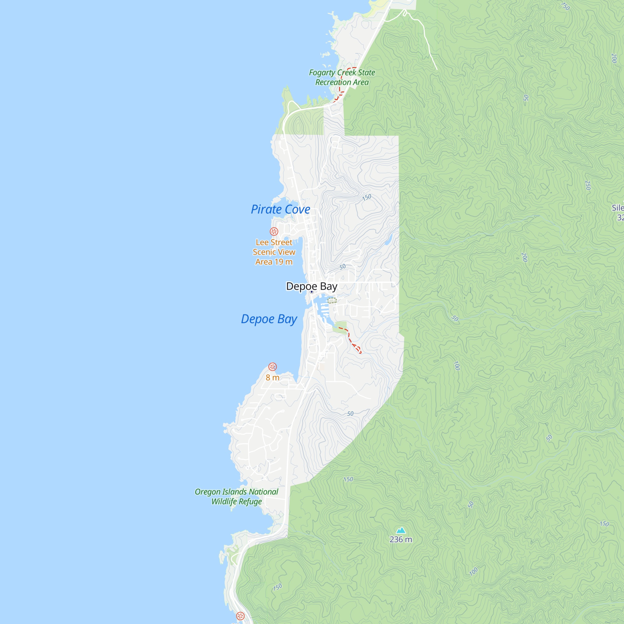 Depoe Bay Chamber of Commerce map