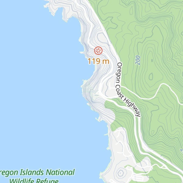 Map of Cape Foulweather Visitor Center