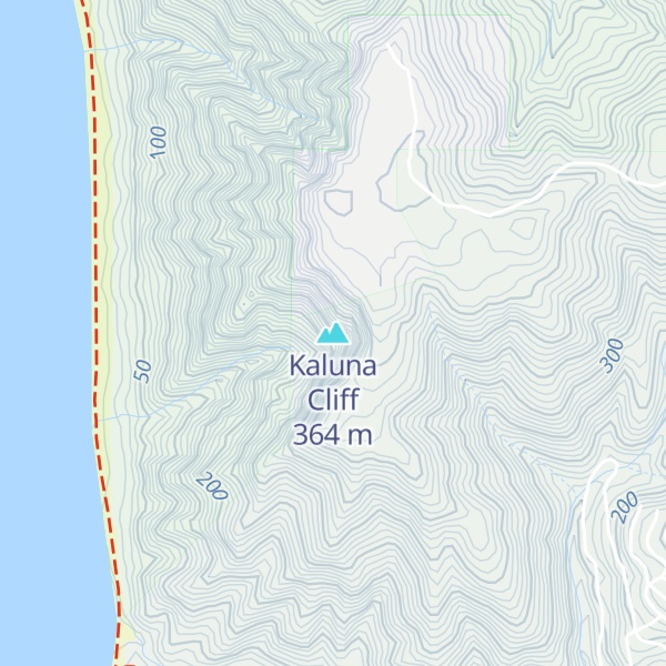 Map of Kaluna Cliff