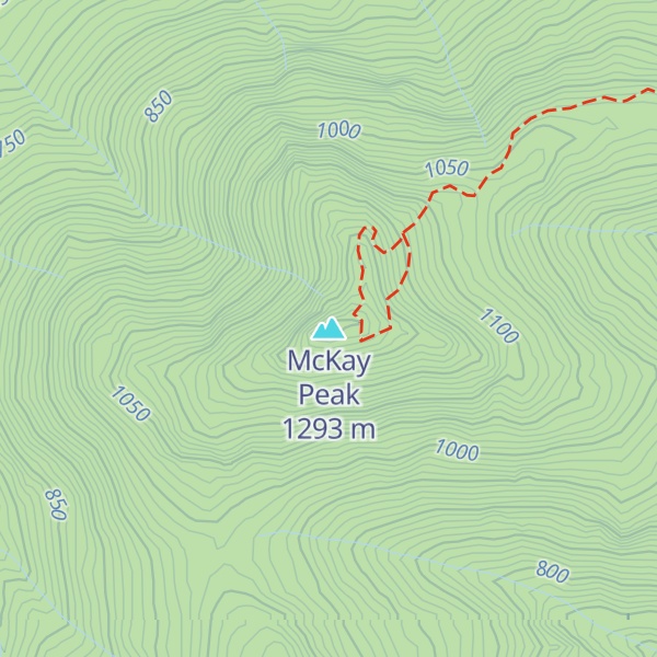 Map of McKay Peak