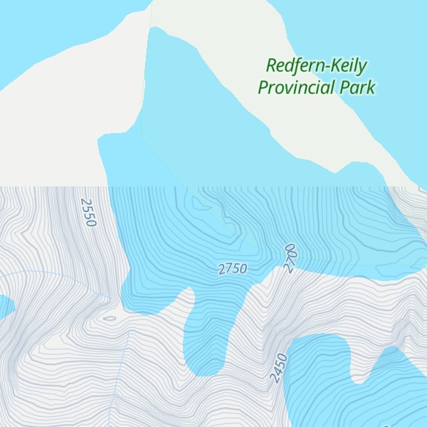 Map of Mount Penelope
