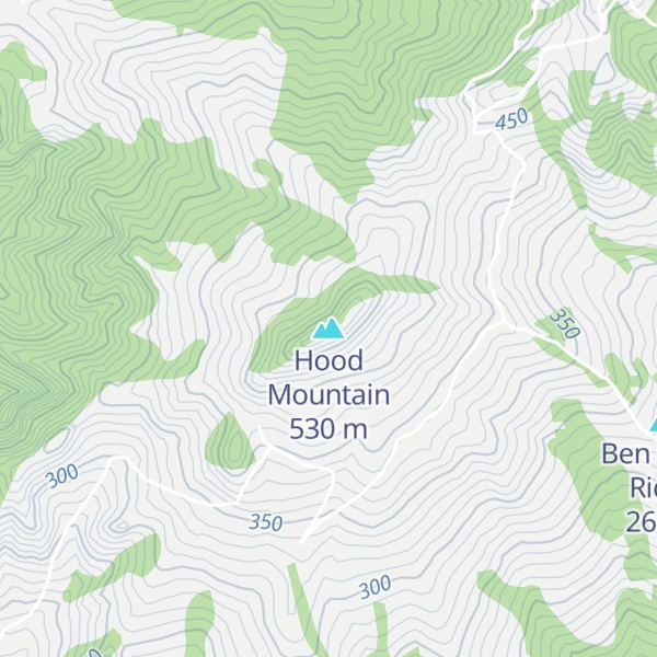 Map of Hood Mountain