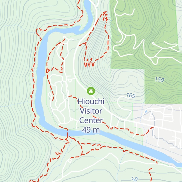 Map of Hiouchi Visitor Center