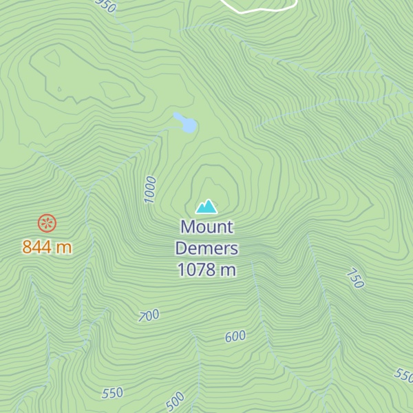 Map of Mount Demers