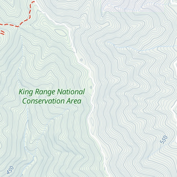 Map of Horse Mountain Ridge