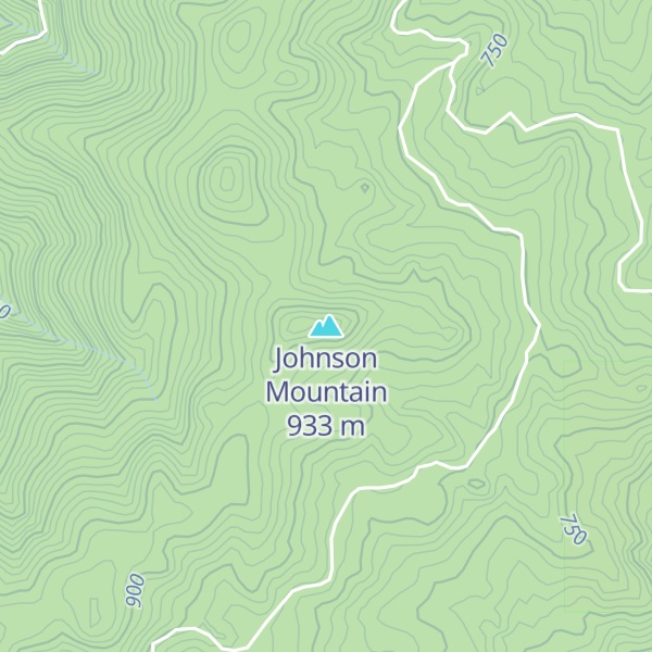 Map of Johnson Mountain