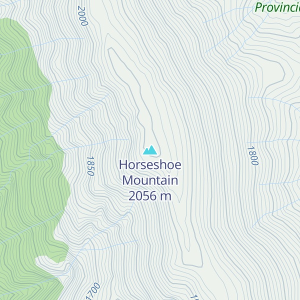 Map of Horseshoe Mountain