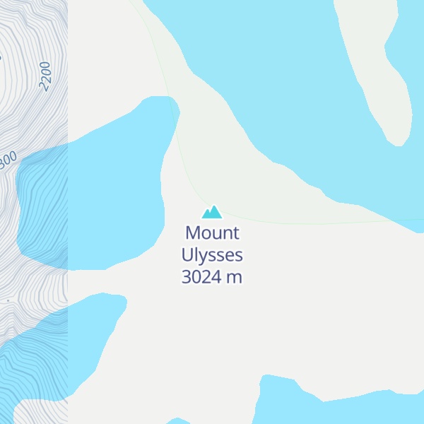 Map of Mount Ulysses