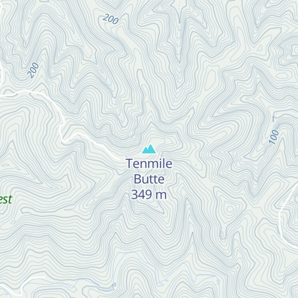 Map of Tenmile Butte