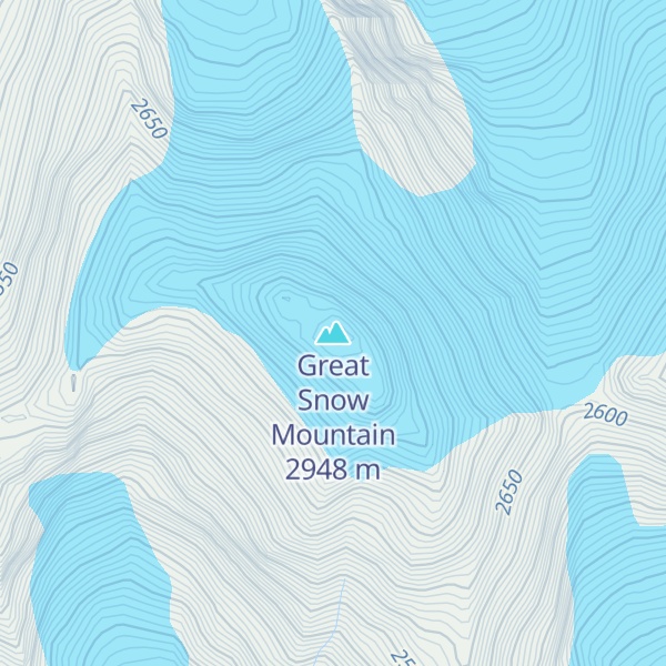 Map of Great Snow Mountain