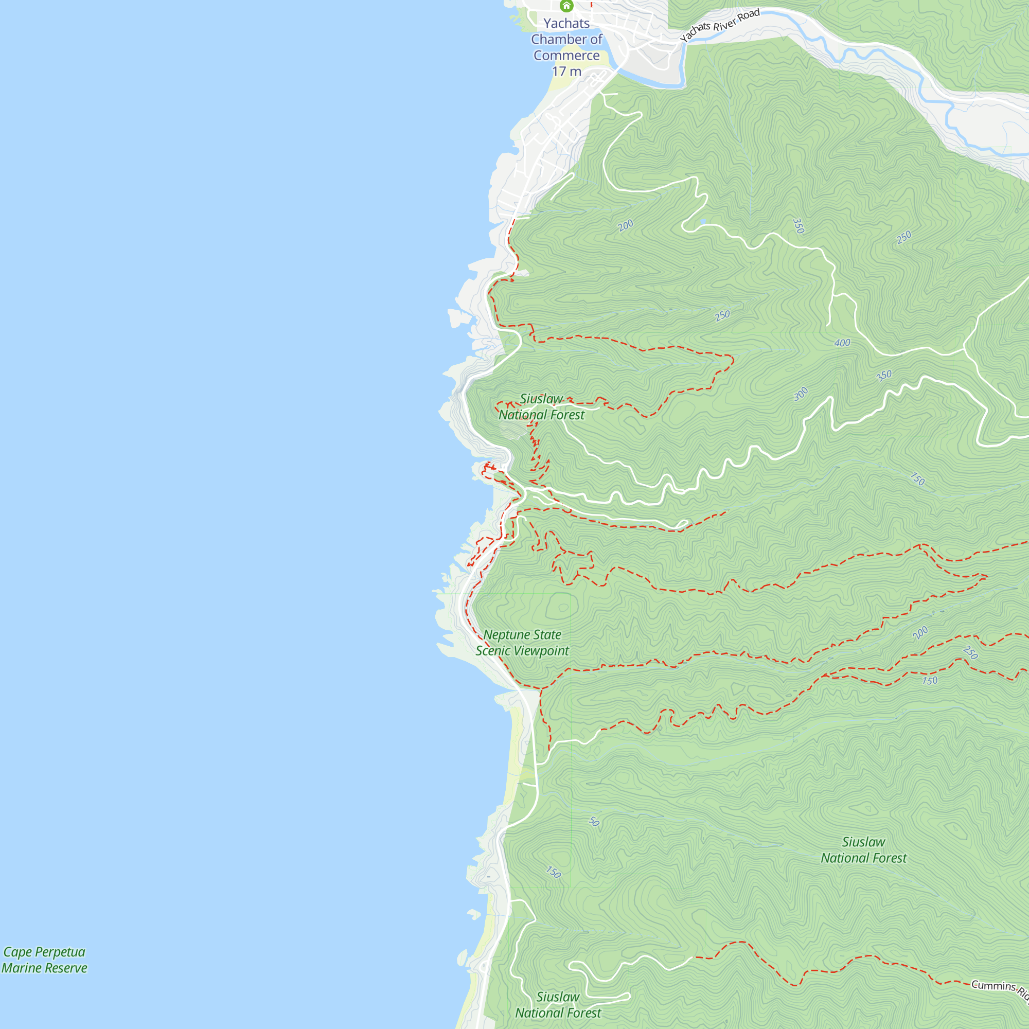 Cape Perpetua Visitor Center map