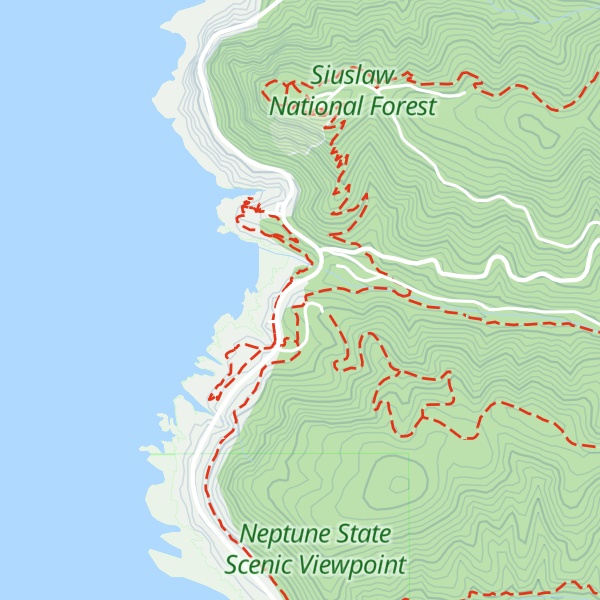 Map of Cape Perpetua Visitor Center