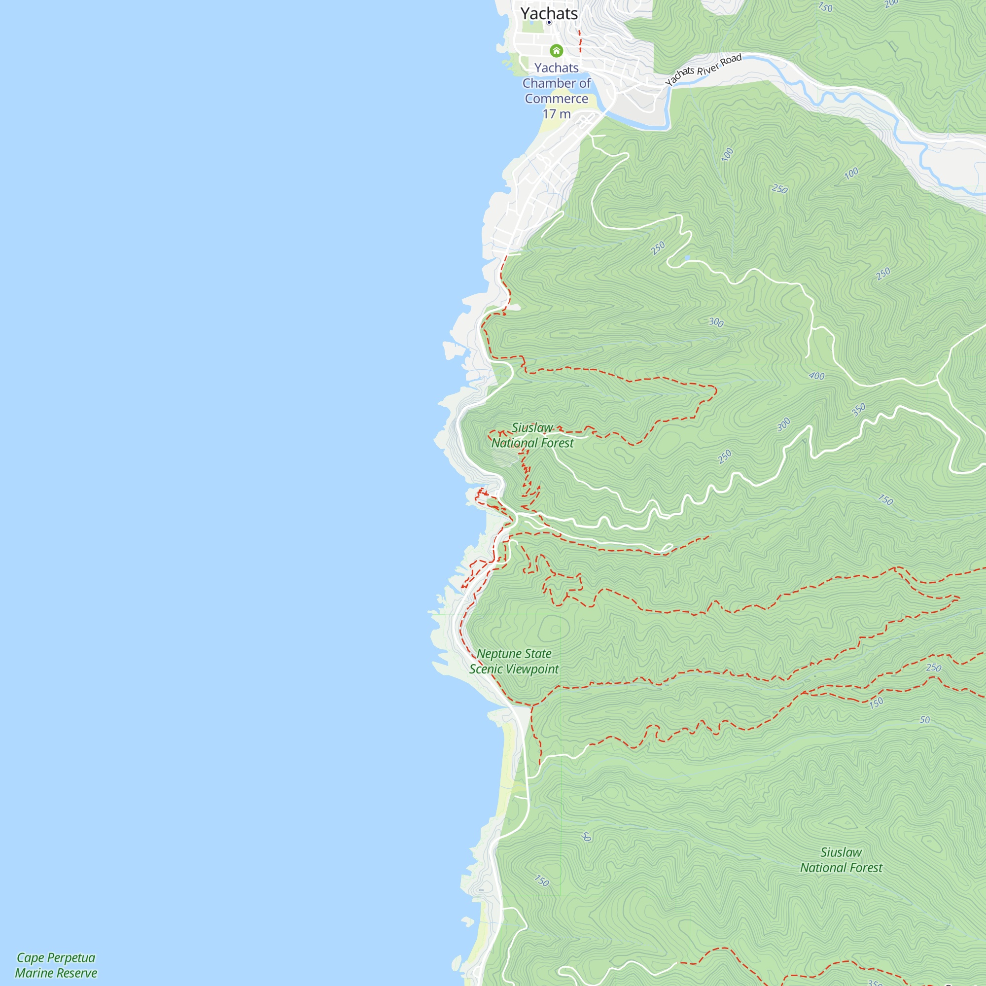 Devils Churn Wayside map