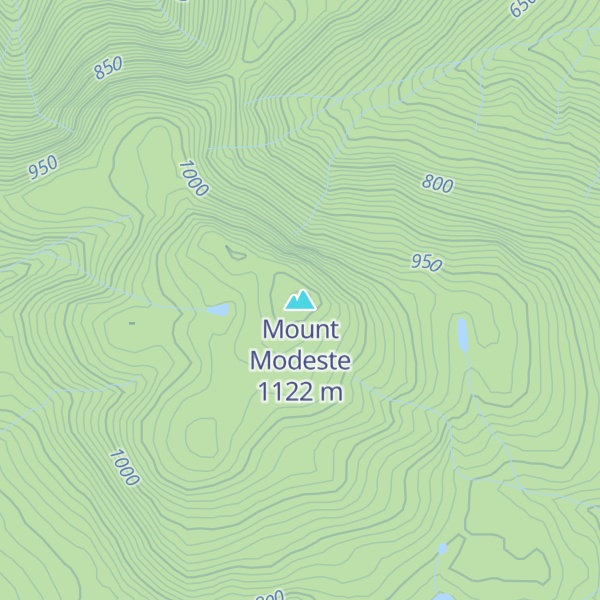 Map of Mount Modeste