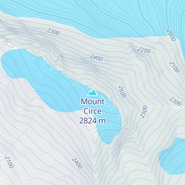 Map of Mount Circe