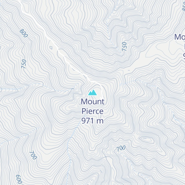 Map of Mount Pierce
