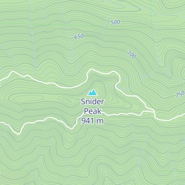 Map of Snider Peak
