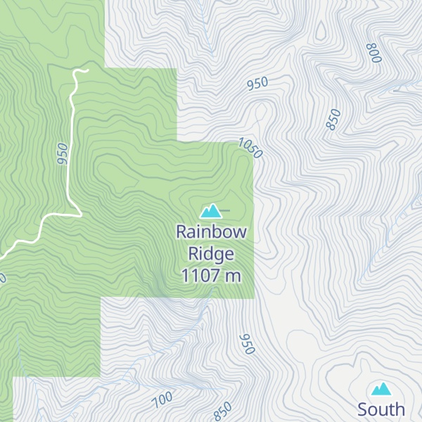 Map of Rainbow Ridge