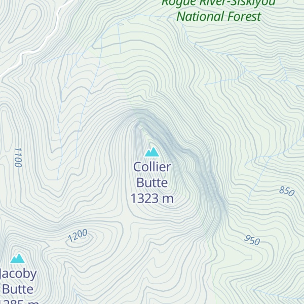 Map of Collier Butte