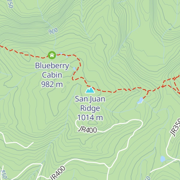 Map of San Juan Ridge