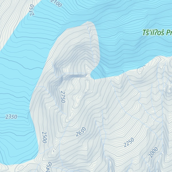 Map of Glasgow Mountain