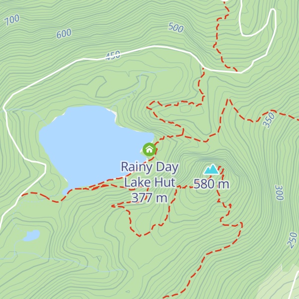 Map of Rainy Day Lake Hut