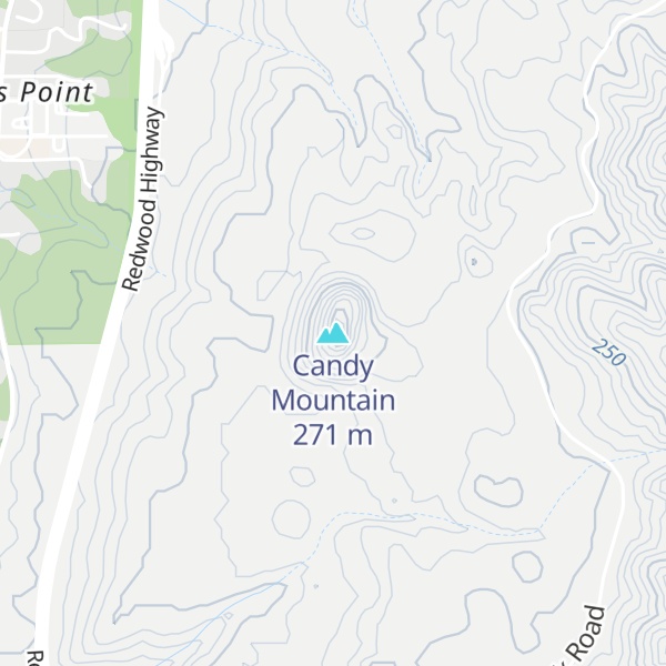 Map of Candy Mountain