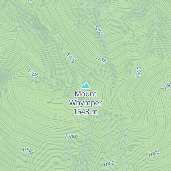 Map of Mount Whymper