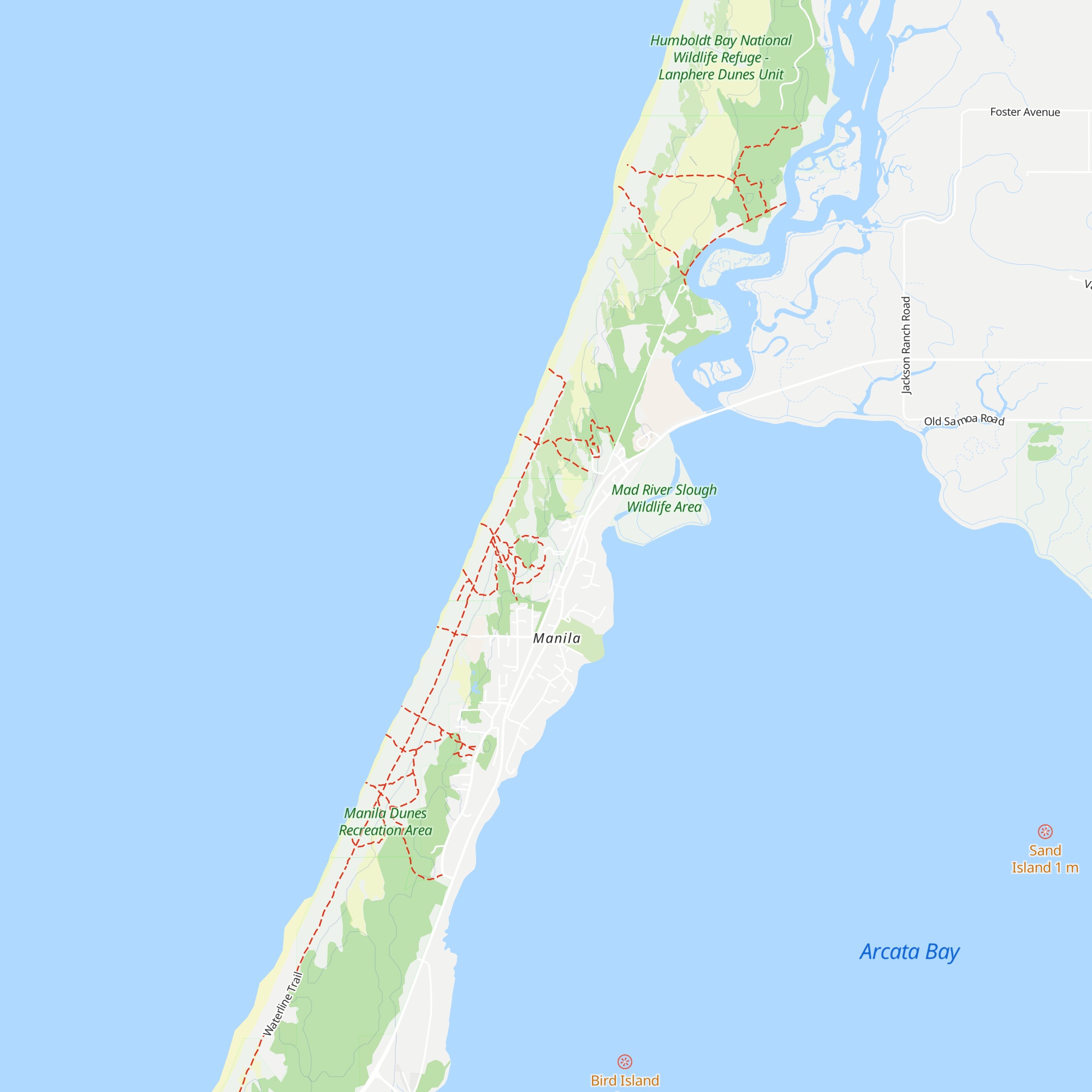 Friends of the Dunes map