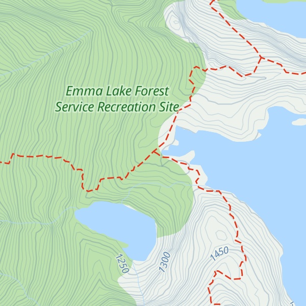 Map of Emma Lake Cabin