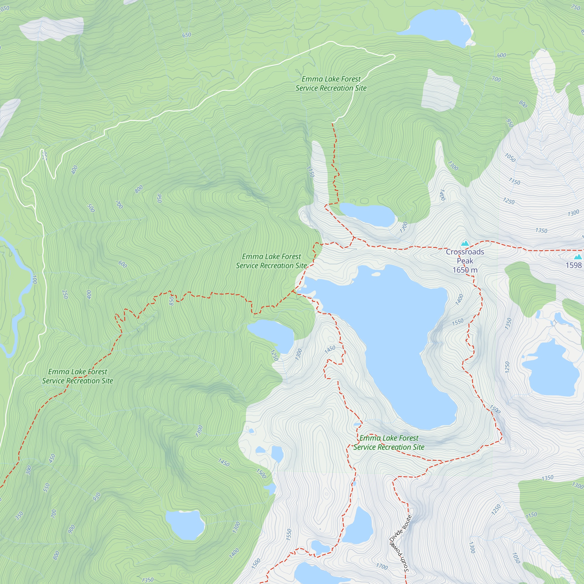 Emma Lake Cabin map