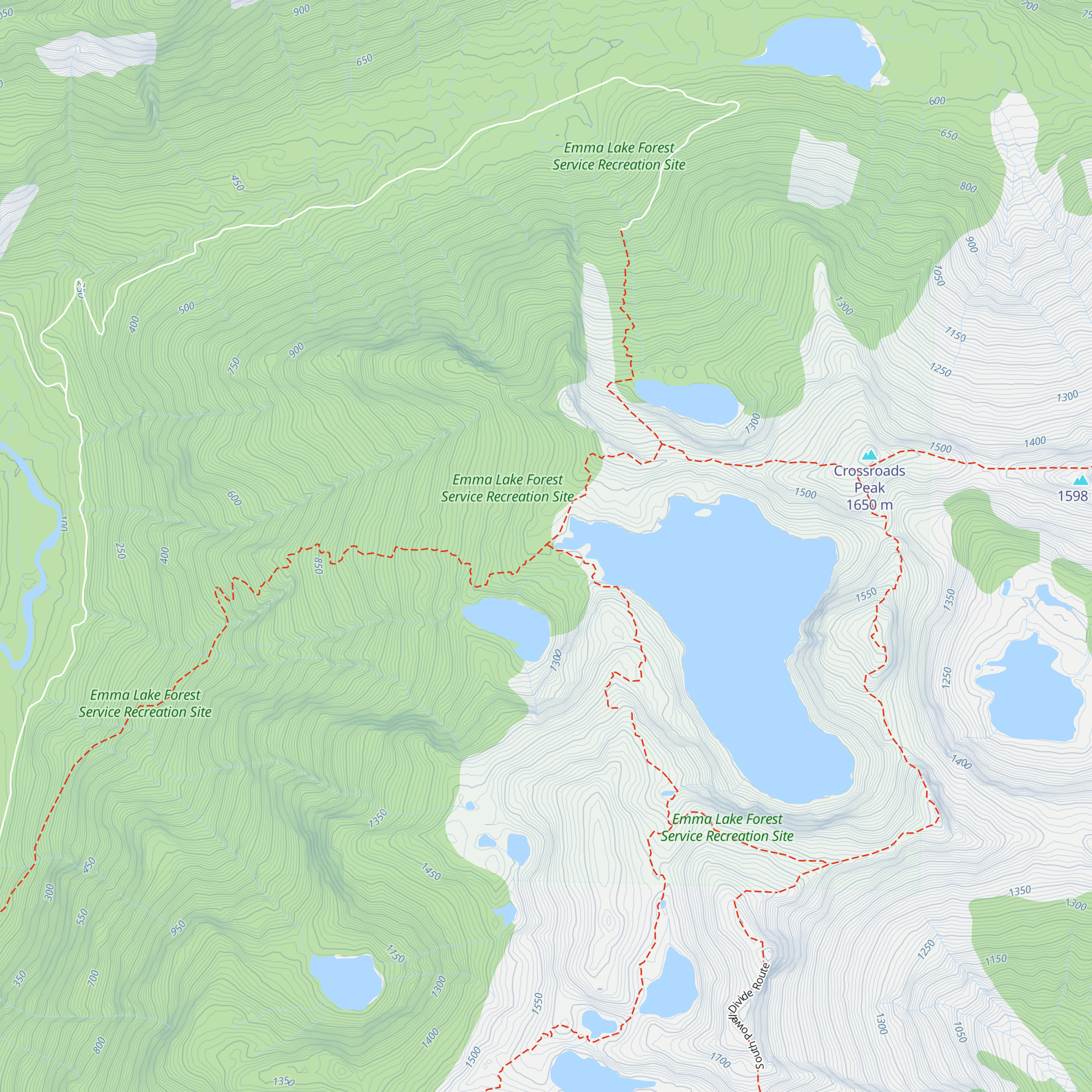 Emma Lake Cabin map