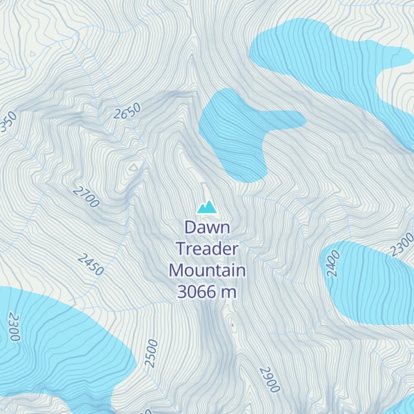 Map of Dawn Treader Mountain