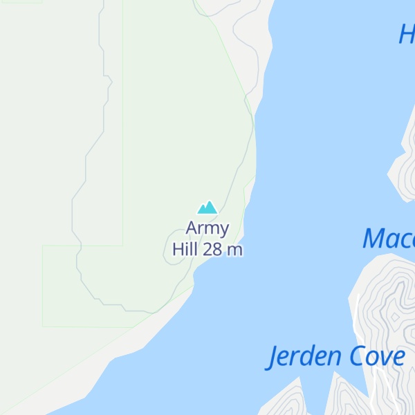 Map of Army Hill