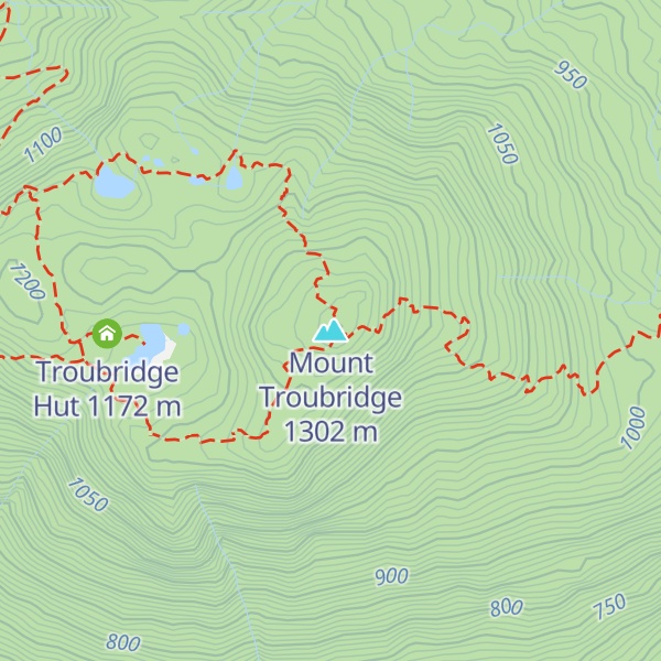 Map of Mount Troubridge