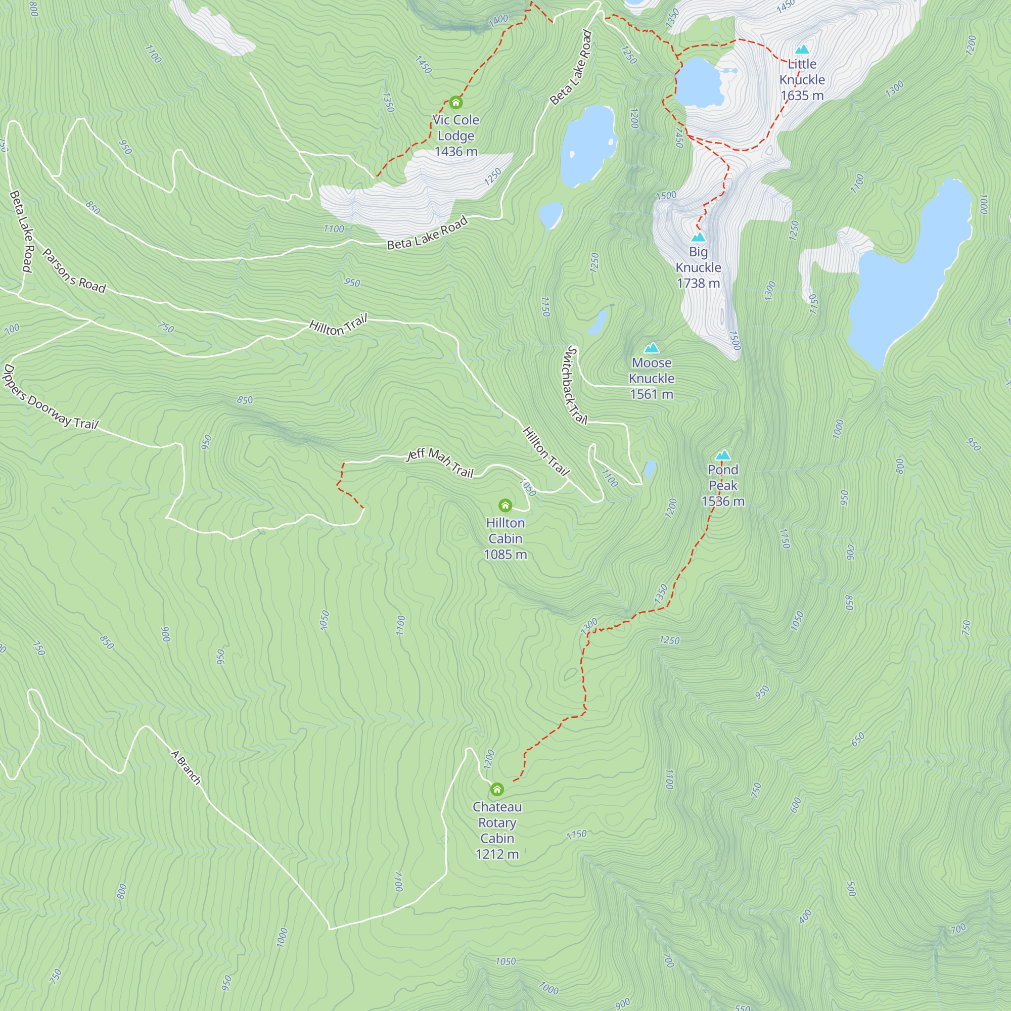 Hillton Cabin map