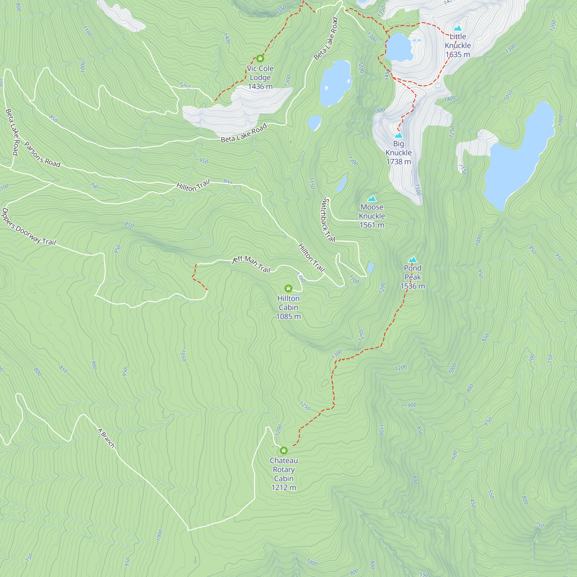 Hillton Cabin map