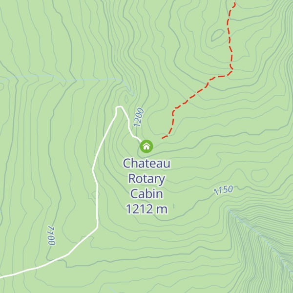 Map of Chateau Rotary Cabin